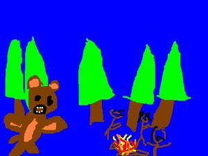 A Bunch of Weirdos Being Mobbed by a Bear Bear