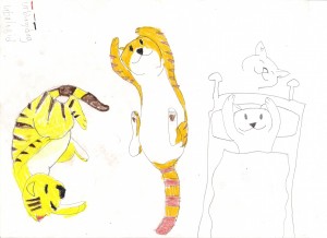 Cats Playing and Sleeping