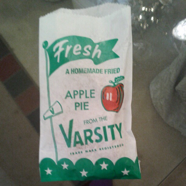 Apple pie, strait from the varsity! One of the many reasons I love Georgia