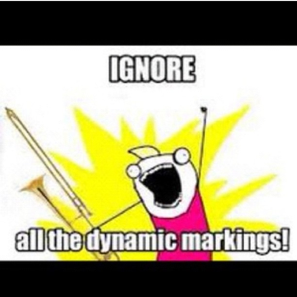 Haha! I'm such a band geek.