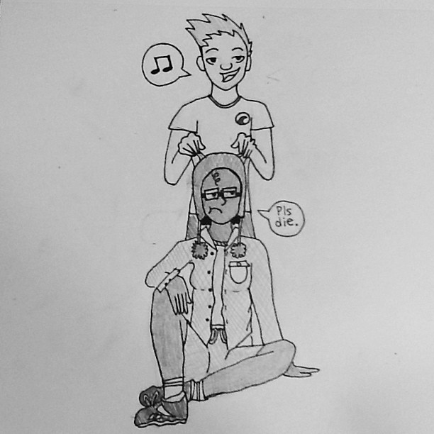 So I spent my Valentines Day passing out stickers trying to make others happy, and all I get back is Logan Pollack pulling the ears of my cat hat. I don't get a Caregram, not even from ASB, possibly because Mr.Ganut didn't pass them out, or cause no one cares... Well, I got food, a got music, I got Rhombus, and I got art, so I guess it's alright.