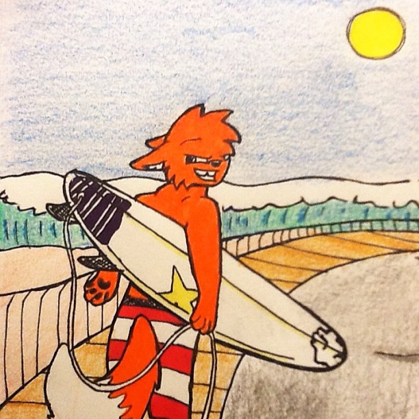 "Gone Surfing" @foxsurf #scottieair #foxsurf