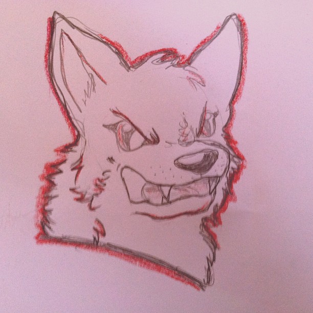 Sometimes I draw my wolves like this :/