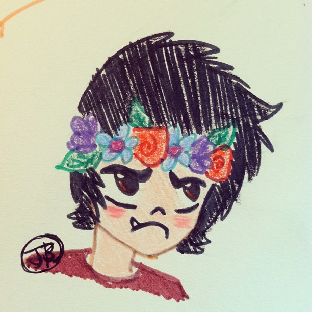 #ParkerFox likes flower crowns but doesn't like to admit it